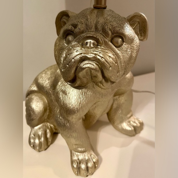 Gold Bulldog Table Lamp - Picture 2 of 5